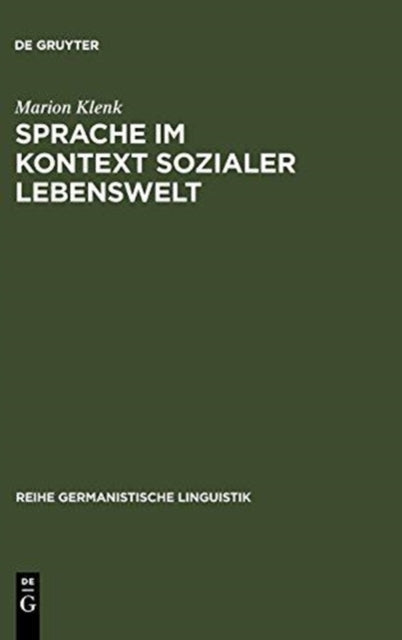 Book cover of: Sprache im Kontext sozialer Lebenswelt