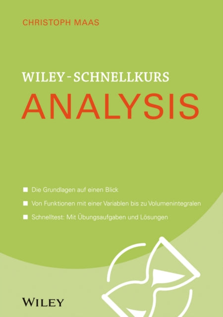 Book cover of: Wiley-Schnellkurs Analysis. By: Christoph Maas