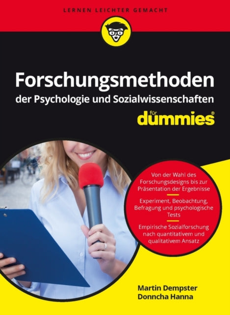 Book cover of: Forschungsmethoden der Psychologie und Sozialwissenschaften fur Dummies. By: Donncha Hanna