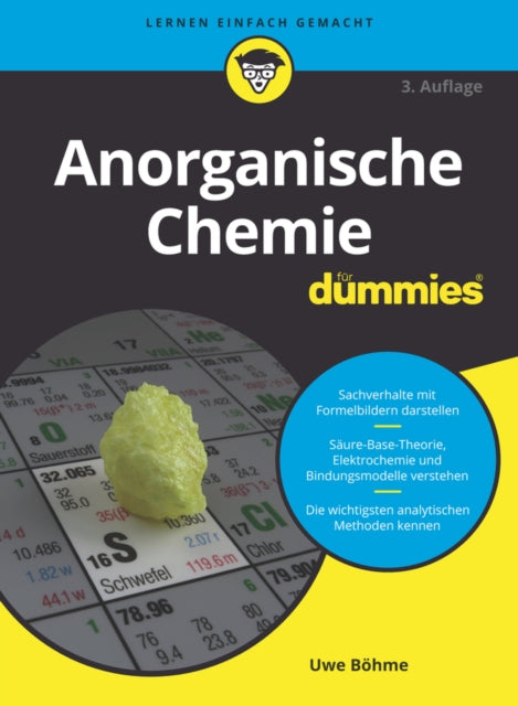 Book cover of: Anorganische Chemie fur Dummies. By: Uwe Böhme