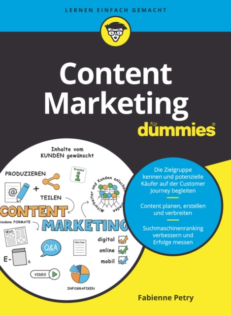 Book cover of: Content Marketing fur Dummies. By: Fabienne Petry