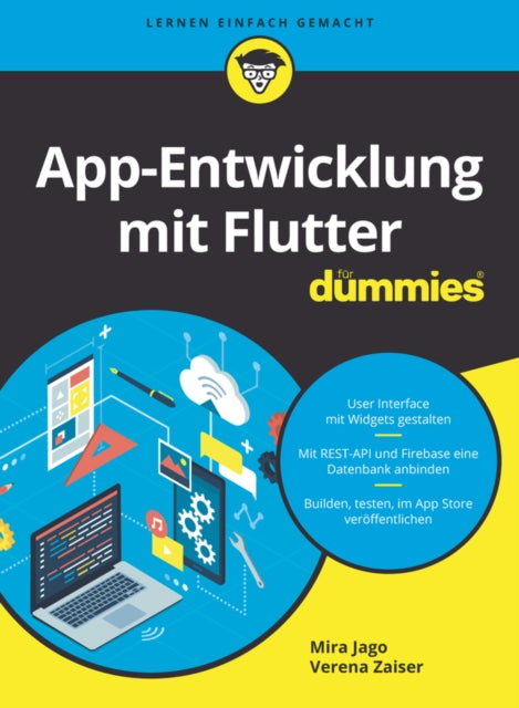 Book cover of: App-Entwicklung mit Flutter fur Dummies. By: Mira Jago