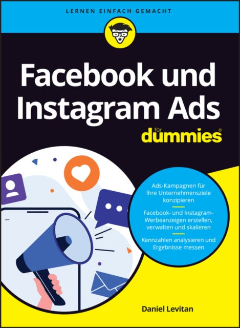 Book cover of: Facebook und Instagram Ads fur Dummies. By: Daniel Levitan