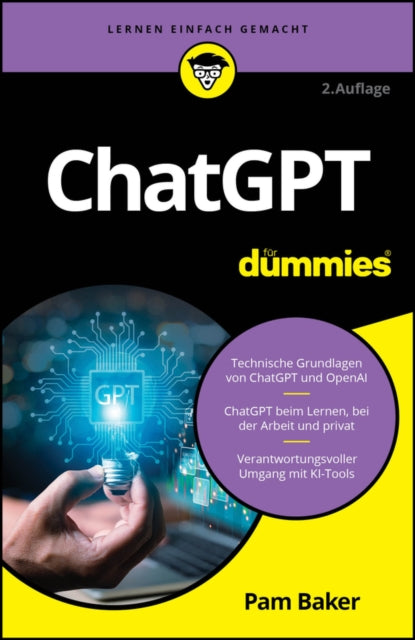 Book cover of: ChatGPT fur Dummies. By: Pam Baker