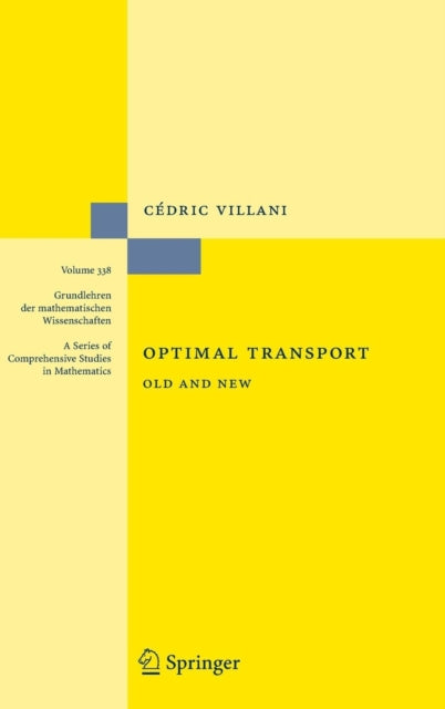 Book cover of: Optimal Transport. By: Cédric Villani