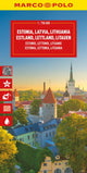 Book cover of: Estonia, Latvia, Lithuania Marco Polo Map