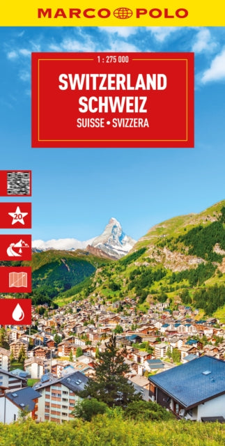 Book cover of: Switzerland Marco Polo Map