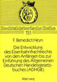 Book cover of: Die Entwicklung des Eisenbahnfrachtrechts von den Anfaengen bis zur Einfuehrung des Allgemeinen Deutschen Handelsgesetzbuches (ADHGB)