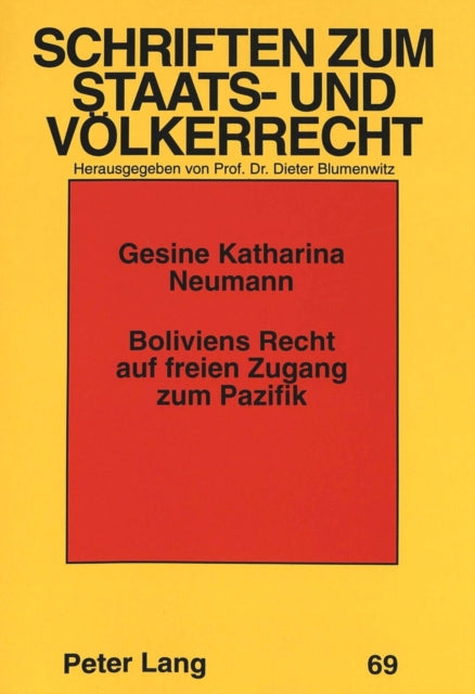 Book cover of: Boliviens Recht auf freien Zugang zum Pazifik