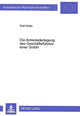 Book cover of: Die Amtsniederlegung des Geschaeftsfuehrers einer GmbH