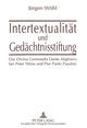 Book cover of: Intertextualitaet und Gedaechtnisstiftung