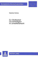 Book cover of: Zur Strafbarkeit von Amtstraegern im Umweltstrafrecht