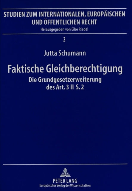 Book cover of: Faktische Gleichberechtigung