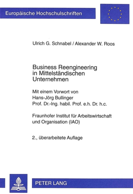 Book cover of: Business Reengineering in Mittelstaendischen Unternehmen