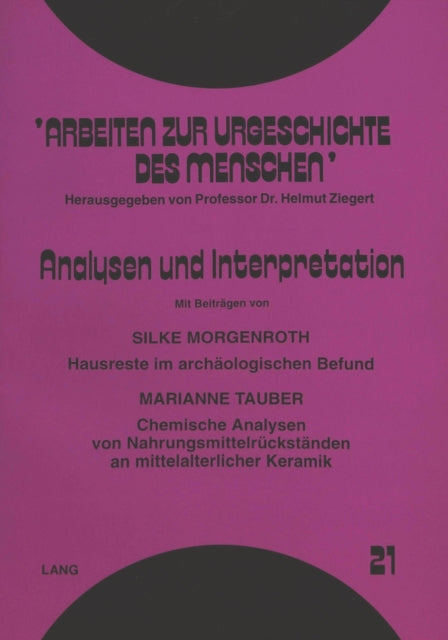 Book cover of: Analysen und Interpretation