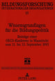Book cover of: Wissensgrundlagen fuer die Bildungspolitik. By: OECD