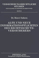 Book cover of: Alte und neue Informationspflichten des Rechtsschutzversicherers