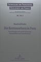 Book cover of: Die Rentenreform in Peru. By: Manfred Kiefer