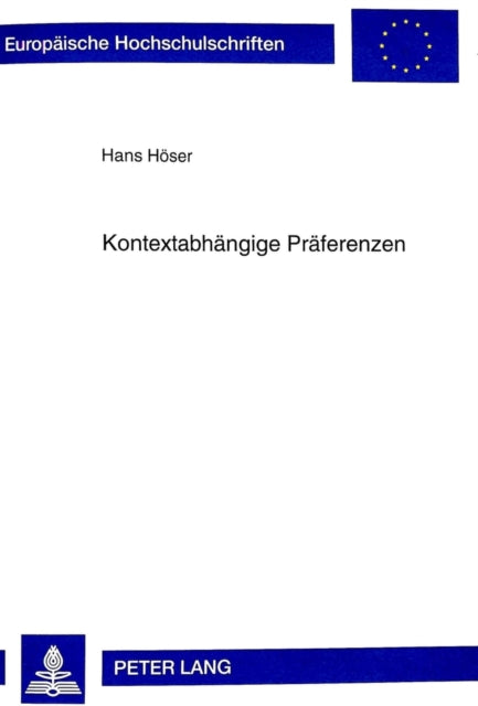 Book cover of: Kontextabhaengige Praeferenzen