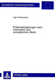 Book cover of: Entsenderegelungen Nach Nationalem Und Europaeischem Recht