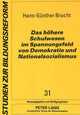 Book cover of: Das hoehere Schulwesen im Spannungsfeld von Demokratie und Nationalsozialismus