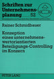 Book cover of: Konzeption eines unternehmenswertorientierten Beteiligungs-Controlling im Konzern. By: Rainer Schmidbauer