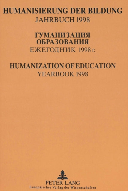 Book cover of: Humanisierung der Bildung- Jahrbuch 1998