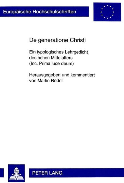Book cover of: De generatione Christi