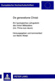 Book cover of: De generatione Christi