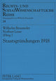 Book cover of: Staatsgruendungen 1918