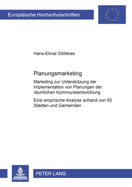 Book cover of: Planungsmarketing
