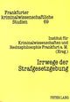 Book cover of: Irrwege der Strafgesetzgebung