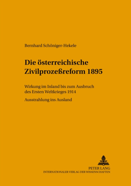 Book cover of: Die oesterreichische Zivilprozereform 1895
