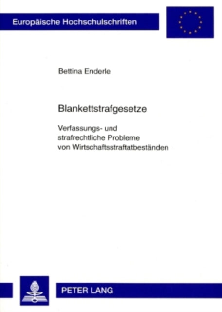 Book cover of: Blankettstrafgesetze