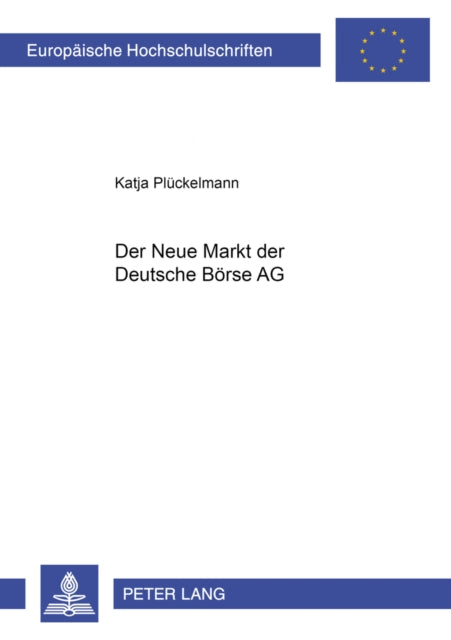 Book cover of: Der Neue Markt der Deutsche Boerse AG