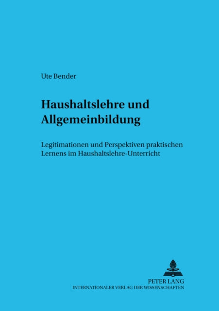 Book cover of: Haushaltslehre und Allgemeinbildung. By: Ute Bender