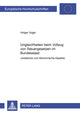 Book cover of: Ungleichheiten beim Vollzug von Steuergesetzen im Bundesstaat. By: Holger Vogel