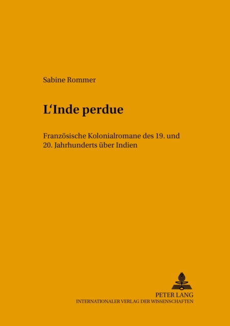 Book cover of: «L'Inde perdue». By: Sabine Rommer