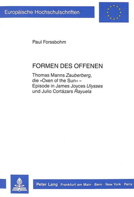 Book cover of: Formen des Offenen