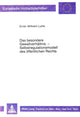 Book cover of: Das besondere Gewaltverhaeltnis - Selbstregulationsmodell des oeffentlichen Rechts