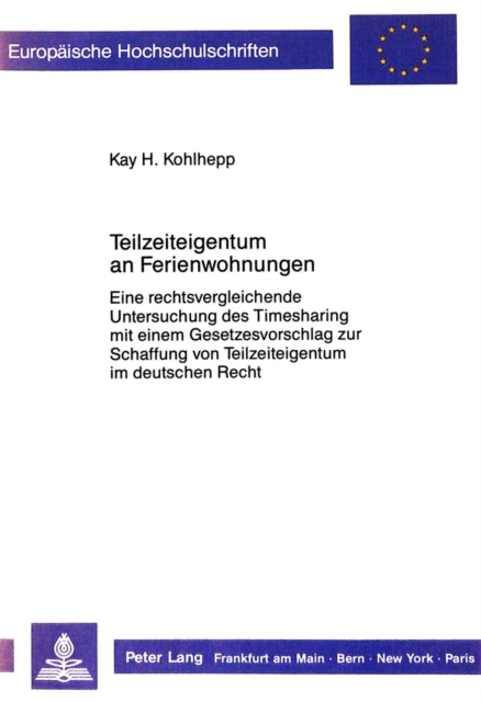 Book cover of: Teilzeiteigentum an Ferienwohnungen