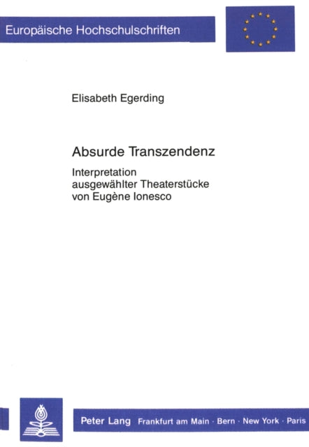 Book cover of: Absurde Transzendenz