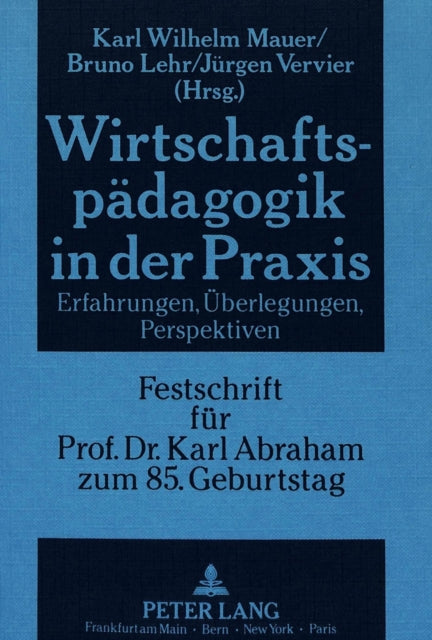 Book cover of: Wirtschaftspaedagogik in der Praxis
