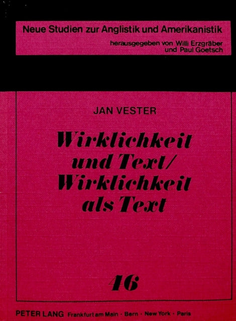 Book cover of: Wirklichkeit und Text /Wirklichkeit als Text