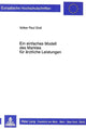 Book cover of: Ein einfaches Modell des Marktes fuer aerztliche Leistungen