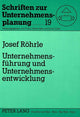 Book cover of: Unternehmensfuehrung und Unternehmensentwicklung