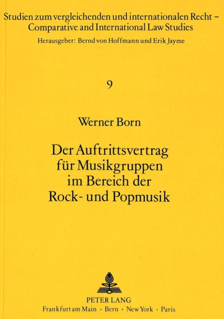 Book cover of: Der Auftrittsvertrag fuer Musikgruppen im Bereich der Rock- und Popmusik
