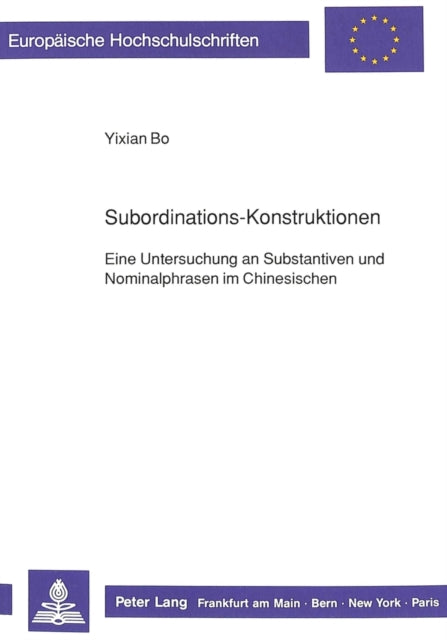 Book cover of: Subordinations-Konstruktionen