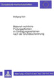 Book cover of: Materiell-Rechtliche Pruefungspflichten Im Eintragungsverfahren Nach Der Grundbuchordnung