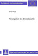 Book cover of: Neuregelung des Einsichtsrechts